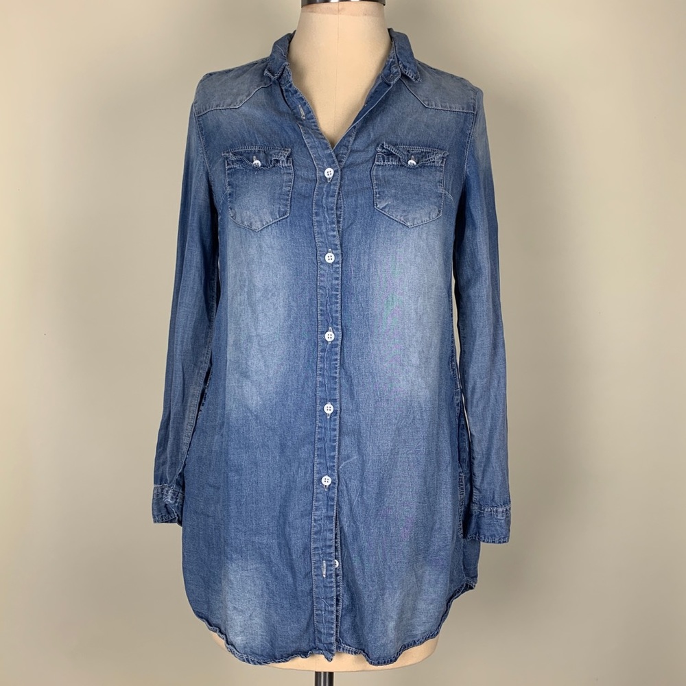 BD Collection chambray shirt dress